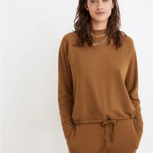 MWL Superbrushed Mockneck Drawstring Sweatshirt in olive